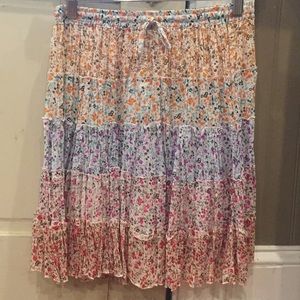 Cute flower mini skirt